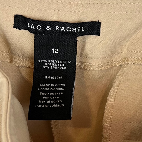 Zac & Rachel Women's Tan Trousers - Size 12 - Picture 5 of 8